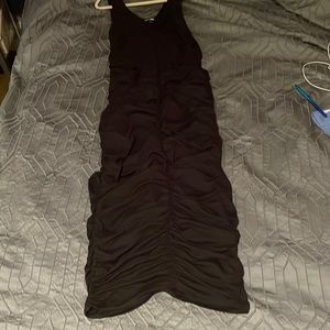 Black scrunched dress
